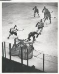 Nesterenko scores on Terry Sawchuk original 1961 photo