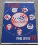 April 28, 1951 Yankees vs. Washington Senators Program – Mantle Rookie