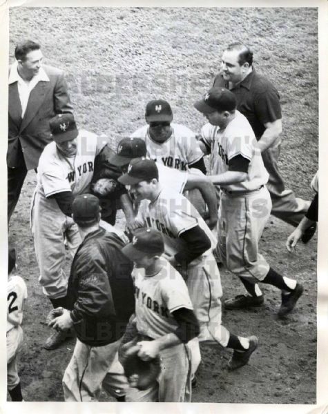 1954 NY Giants Win the World Series over Indians - Original Photo