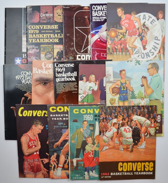 1957-81 Converse Basketball Yearbook Archive - 14 Different