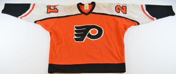 1982-83 John Paddock Philadelphia Flyers Game Worn Away NHL Hockey Jersey