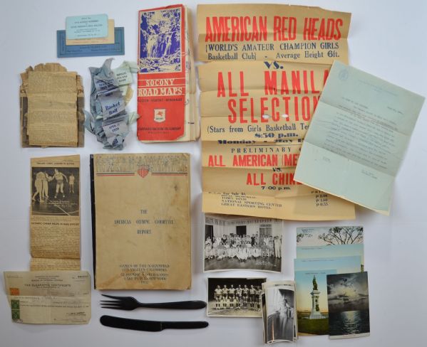 Ruth Osborn Basketball & Memorabilia Collection - All American Redheads - 1932 Olympics