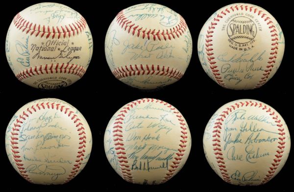 1954 Brooklyn Dodgers Team Signed Baseball MINT – PSA/DNA