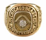 1963 Chicago Bears NFL Championship Ring Presented to HB -  Charlie Bivens