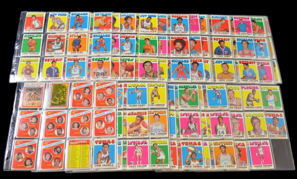 1971-72 Topps High Grade Basketball Card Complete Set (233)