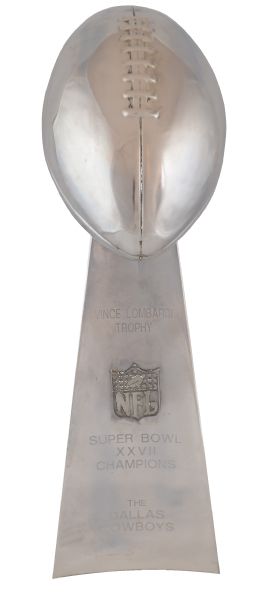 1992 Dallas Cowboys Super Bowl XXVII Championship Trophy - ERIK WILLIAMS COLLECTION