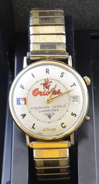 1969 Baltimore Orioles AL Championship LeCoultre Wristwatch Watch Award