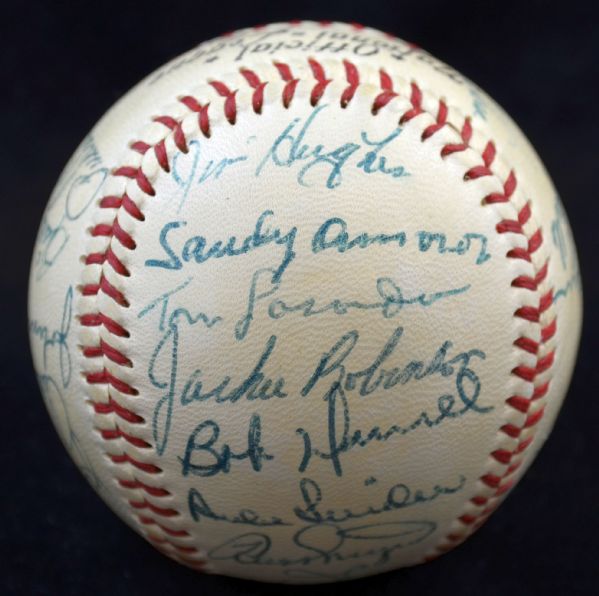 1954 Brooklyn Dodgers Team Signed Baseball MINT – PSA/DNA