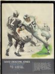 1980 Deacon Jones Football Hall of Fame Enshrinement Display Translite