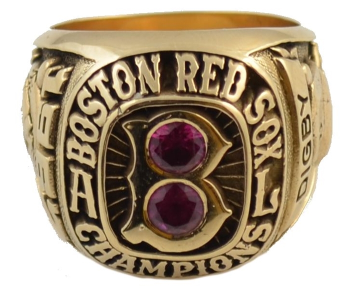 1967 Boston Red Sox American League Championship Ring 10 K – George Digby