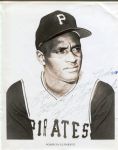 Roberto Clemente Signed 8x10 Photo to Fellow Player – George Culver