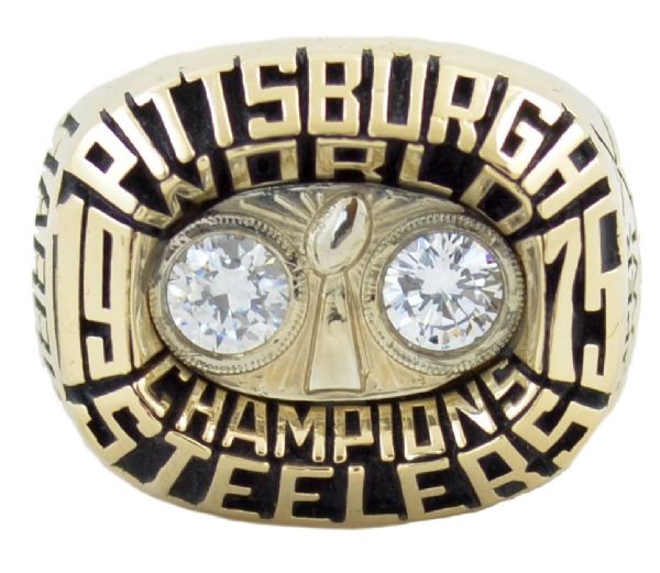 1975 Pittsburgh Steelers Super Bowl X Championship Ring – Harris SS – 10K