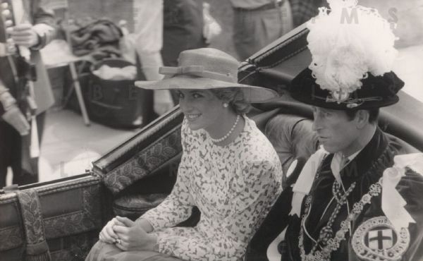 Princess Diana and Prince Charles at Knighting – Original Photo 