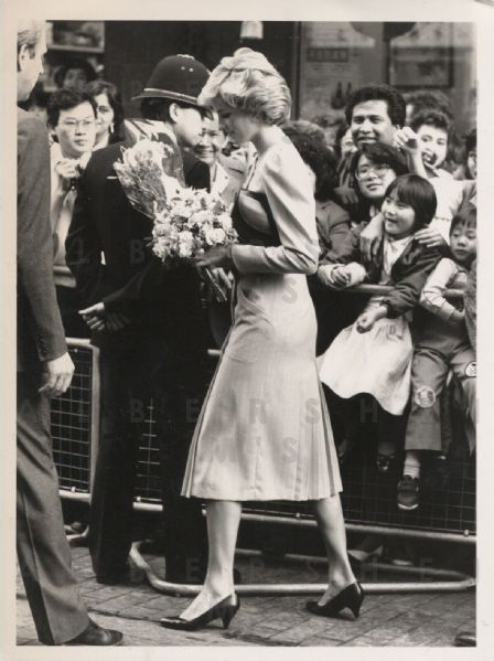 Princess Diana in Chinatown - 1985 Original Photo 