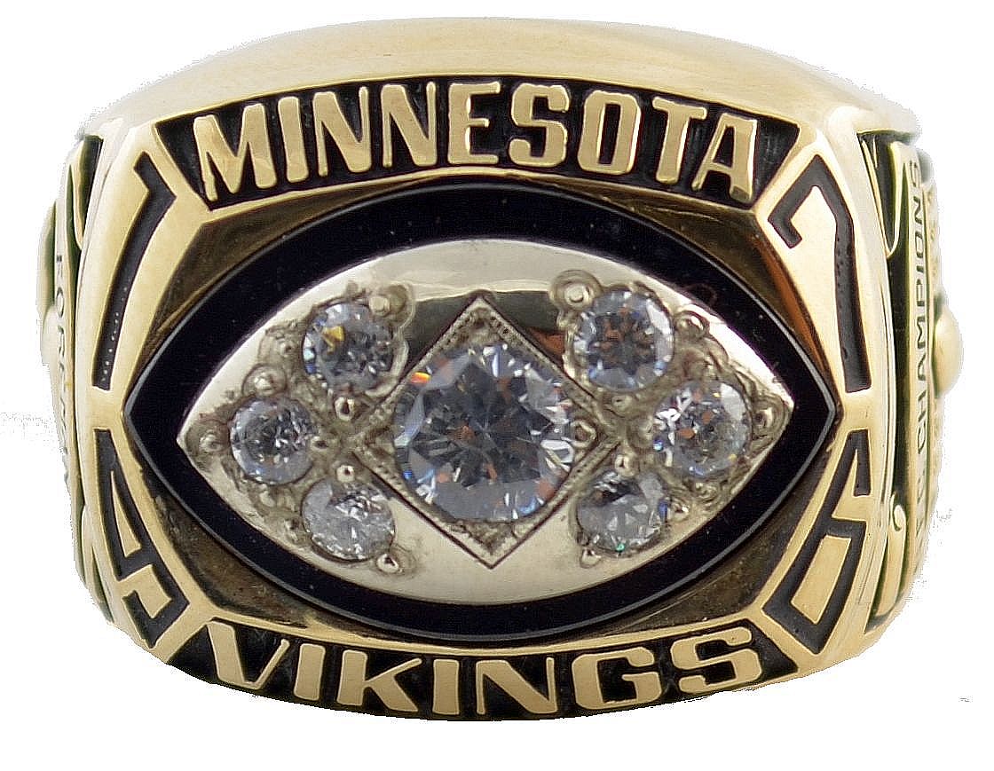 Lot Detail 1976 Minnesota Vikings NFC Championship Ring 10 K SS