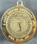 Mark Brooks 1991 Greater Greensboro Open PGA Tournament Winner’s Gold Medal