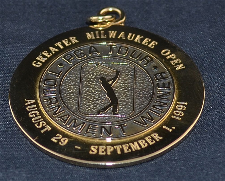 Mark Brooks 1991 Milwaukee Open PGA Tournament Winner’s Gold Medal
