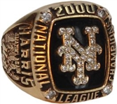 2000 New York Mets N.L. Championship Ring 14 K – Lenny Harris LOA