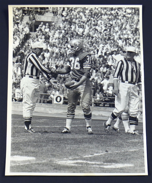 Tommy Davis San Francisco 49ers original oversized photo 1964 Breaking NFL Record