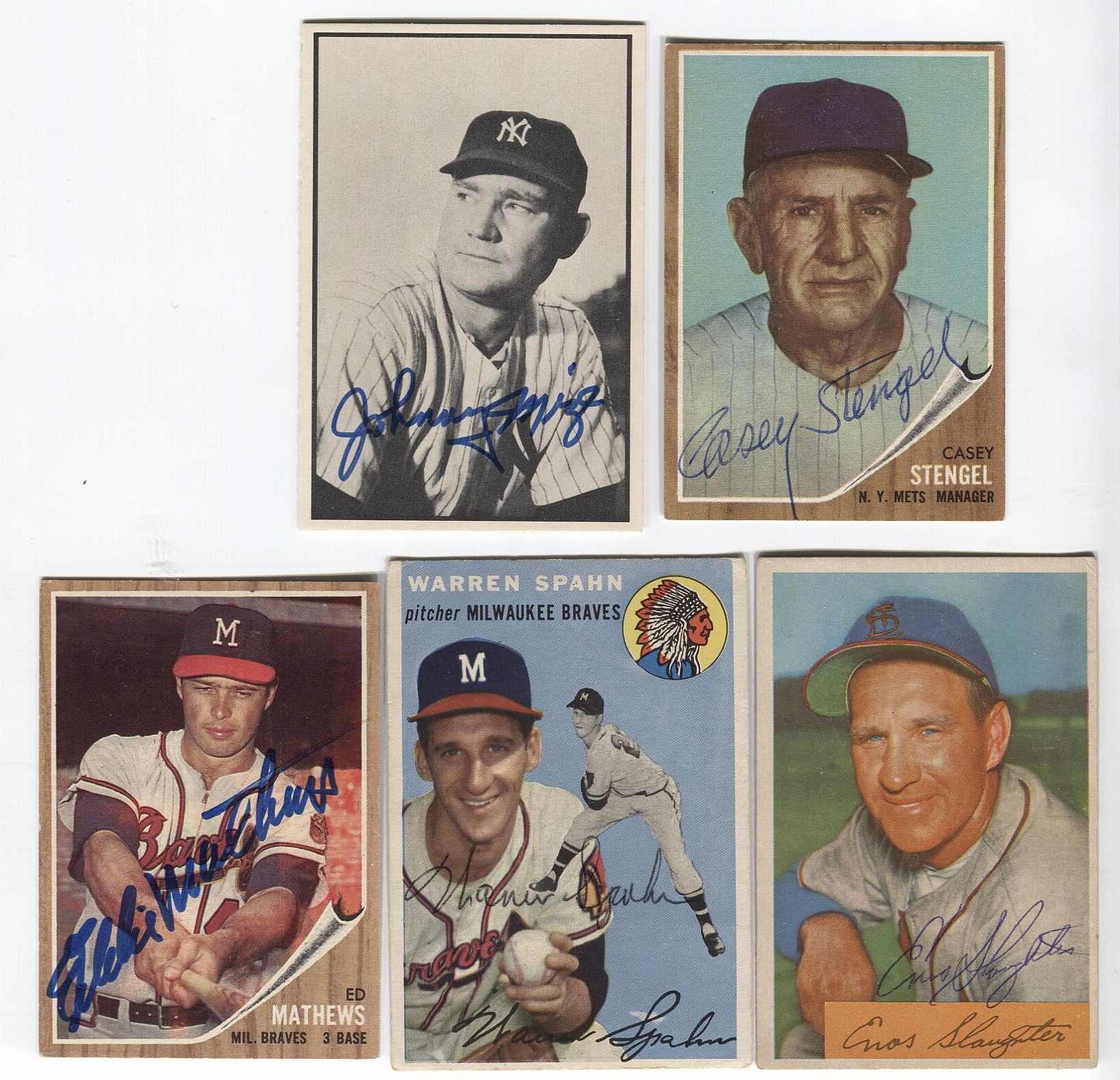 Lot Detail Baseball Hall of Fame Signed Autographed Baseball Card
