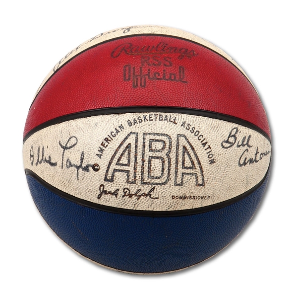 1972-73 San Diego Conquistadors Team Signed Official ABA Jack Dolph Basketball