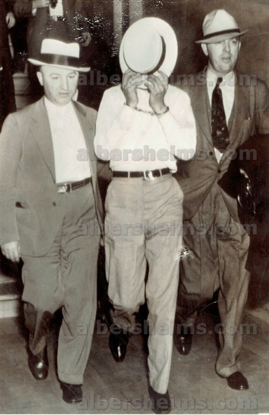 1936 Public Enemy #1 – Alvin Karpis of the Ma Barker Gang Arrested Original Press Photo