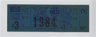 1984 NBA Eastern Conference Semifinals NY Knicks vs Boston Celtics Game 6 Full Playoff Ticket Bird 35 PTS