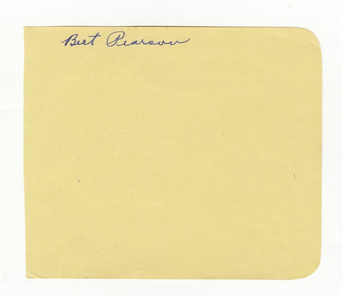 Bert Pearson 1934 Chicago Bears Signed AUTO album page D.1945 