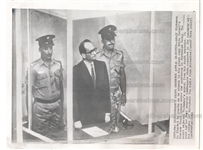 Nazi War Criminal Adolf Eichmann Gets What He Deserves & Sentenced to Death Original 1962 TYPE III Photo