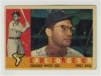 1960 Topps #299 Earl Torgeson Signed AUTO baseball card D.1990
