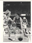  1980-81 Larry Bird Boston Celtics vs. Bobby Jones Sixers Eastern Conference Finals Original TYPE 1 Photo