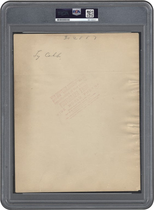 1923 Ty Cobb Original TYPE I photo Used for 1960 Fleer Baseball CARD PSA