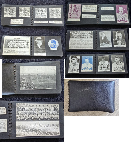 1937-39 San Francisco Seals PCL Photo Album with Original TYPE I Photos Snapshots