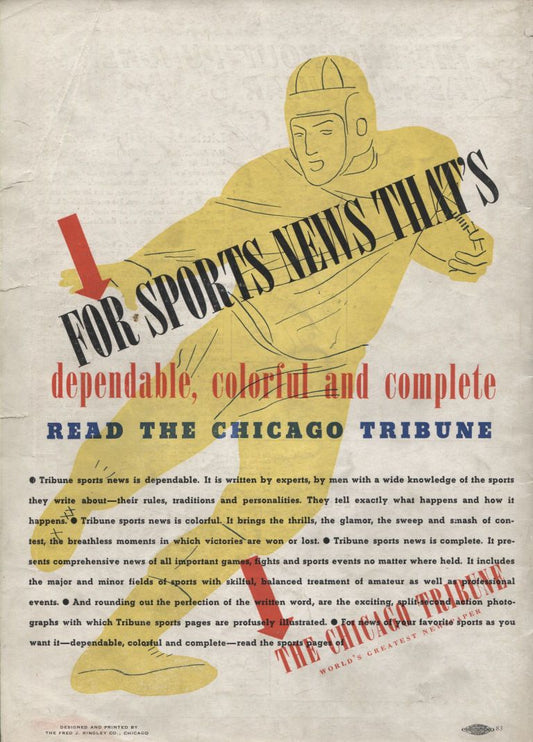 1938 College All-Stars vs Washington Redskins football program Whizzer White Sammy Baugh