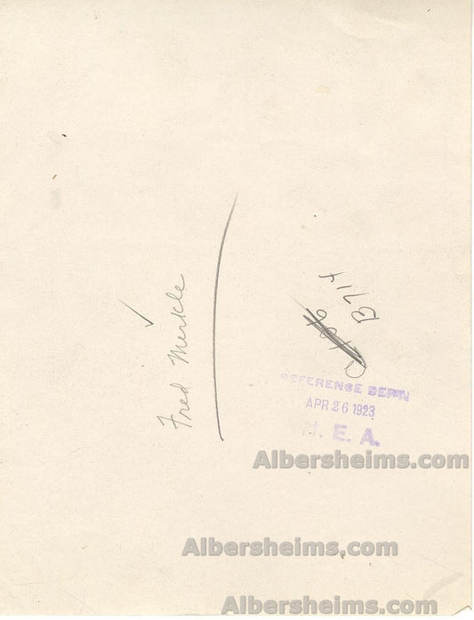 Fred Merkle Chicago Cubs 1923 Original TYPE 1 photo PSA/DNA LOA