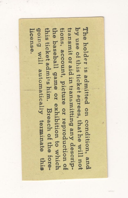 August 8, 1953 St. Louis Cardinals vs NY Giants Ticket Stub Stan Musial HR #243