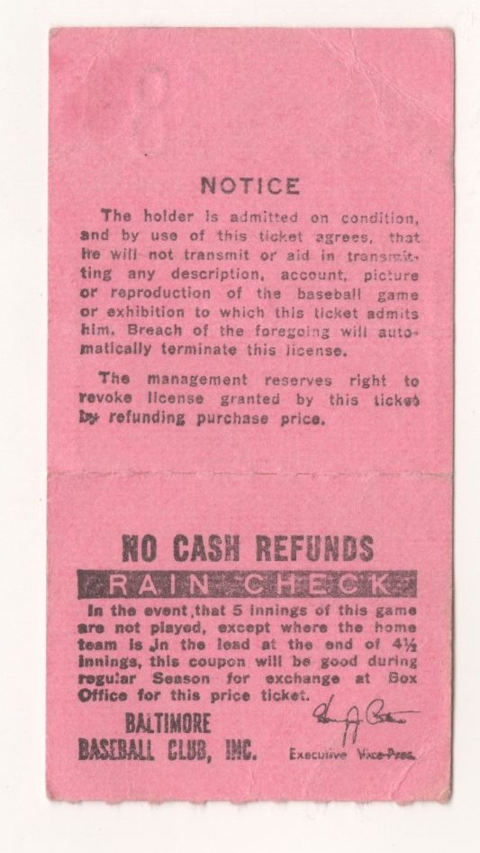 September 16, 1977 Orioles vs Red Sox ticket Stub Eddie Murray HR #22 Jim Palmer Win Yaz Surpasses Joe DiMaggio on HR list #362