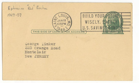 Red Rocha 1948 Bowman Basketball set Baltimore Bullets Signed AUTO GPC