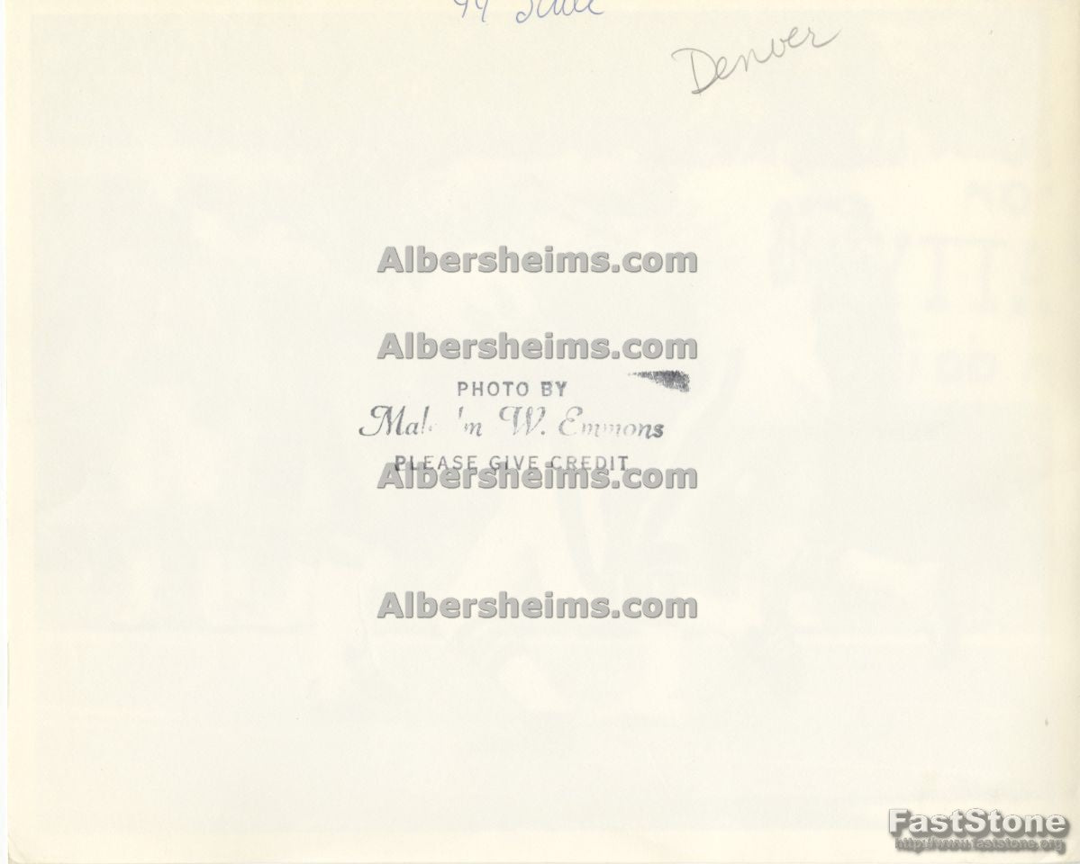 Denver Broncos Pro Football Hall of Famer, Floyd Little vs Steelers Original TYPE 1 Photo