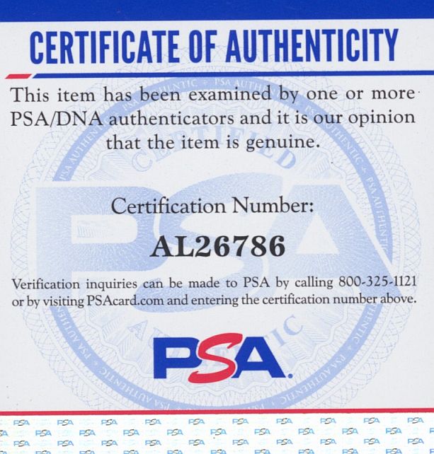 Elden Auker Single Signed AUTO baseball Tigers Red Sox Browns PSA/DNA COA