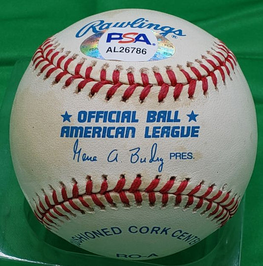 Elden Auker Single Signed AUTO baseball Tigers Red Sox Browns PSA/DNA COA