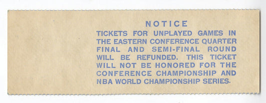 1984 NBA ECSF Game 3 NY knicks Boston Celtics Full Ticket LARRY BIRD MSG PLAYOFF DEBUT 24pt/7rb