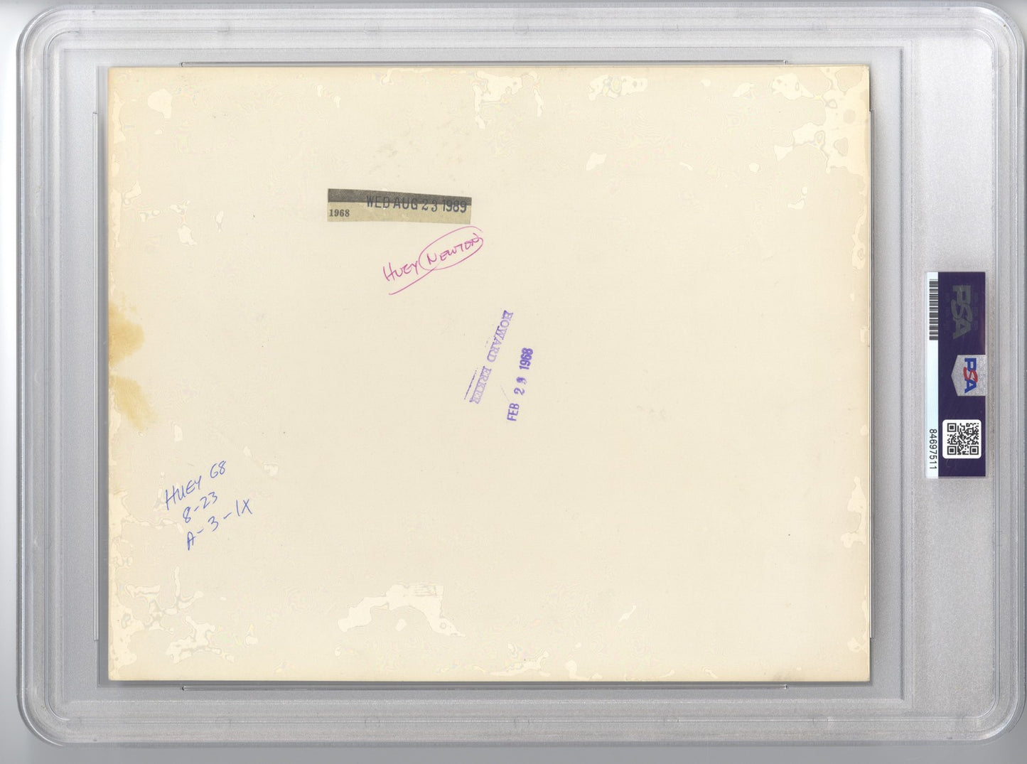 Huey Newton Black Panther Party Founder in Jail 1968 Original TYPE 1 HISTORIC Photo PSA/DNA