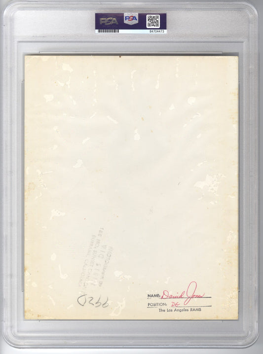 1960's Deacon Jones Signed AUTO Original TYPE 1 Vic Stein Used in Photo Shoot Philly Gum Football Card PSA/DNA