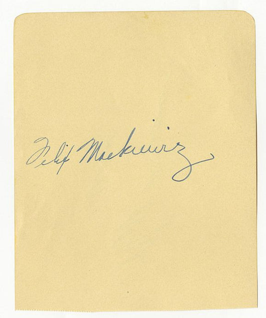 Walter Merrill (D. 1953) Alabama Football NFL & Felix Mackiewicz Purdue MLB Signed AUTO album page