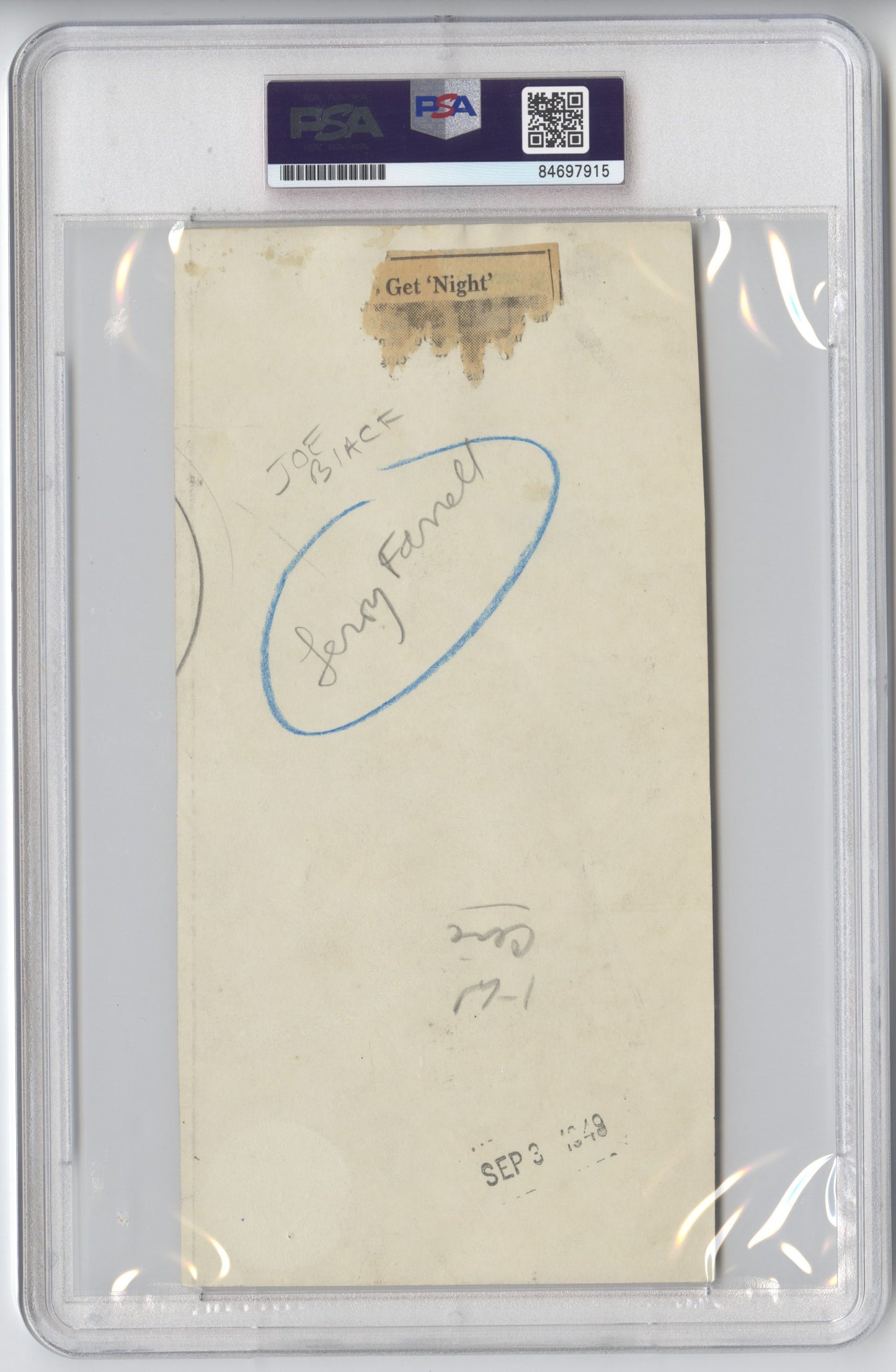 1948 - 1949 Baltimore Elite Giants Negro League Stars Joe Black & Leroy Ferrell Original TYPE 1 Photo PSA/DNA