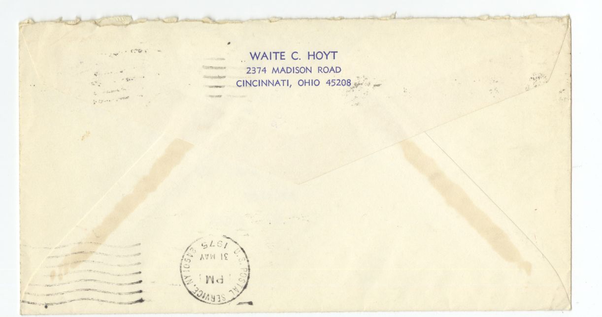 Waite Hoyt Baseball HOF 1927 Yankees Typed Letter Signed AUTO