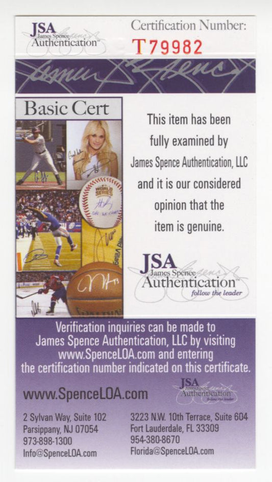 Dick Stanfel Signed AUTO 3x5 index card Bears Pro Football HOF JSA COA