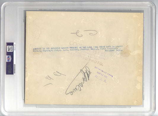 Washington Senators Raise Their 1924 World Series Championship Flag Used in 1925 World Series Program Original TYPE 1 Photo PSA/DNA LOA