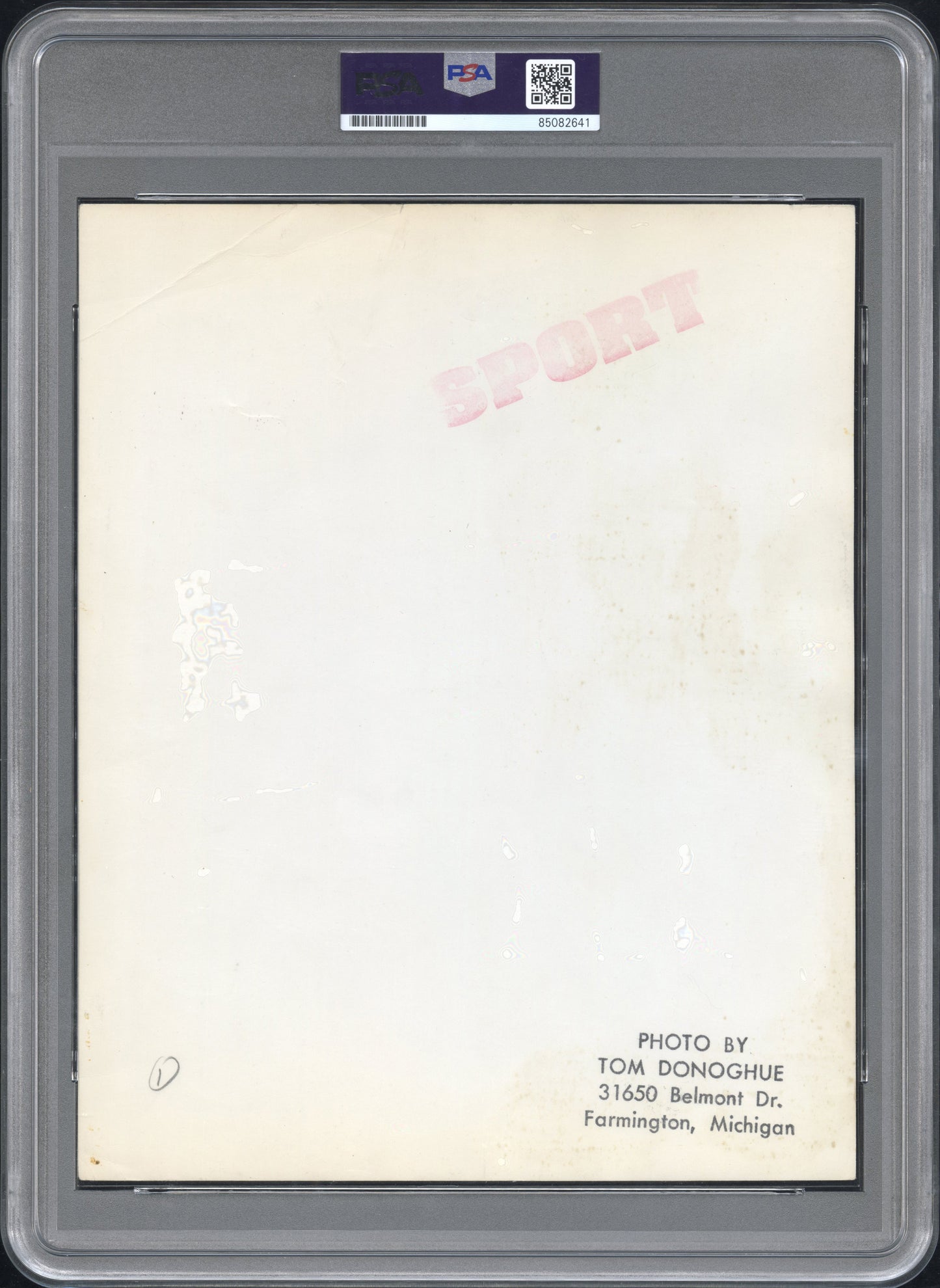 Bill Russell Celtics vs Dave DeBusschere Pistons Original TYPE 1 Photo PSA/DNA